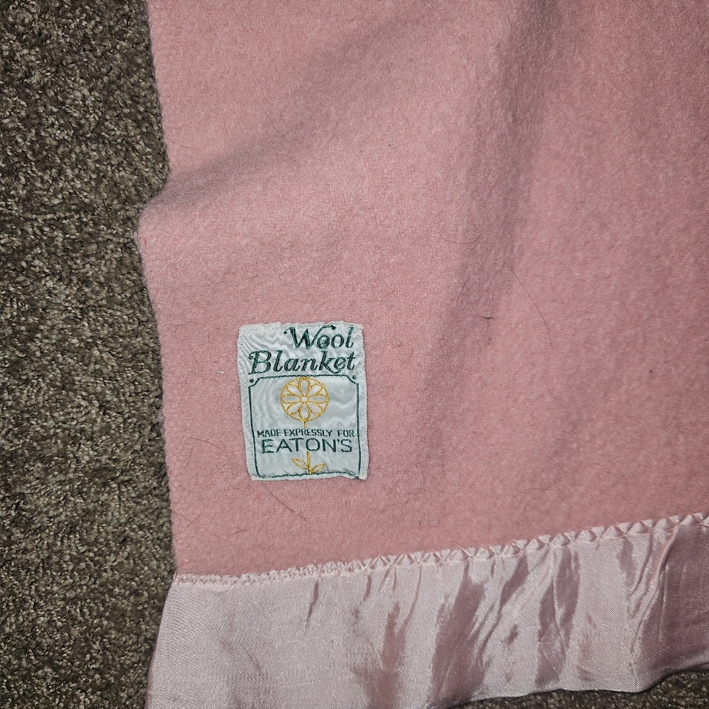 Vintage Eaton Wool Blanket